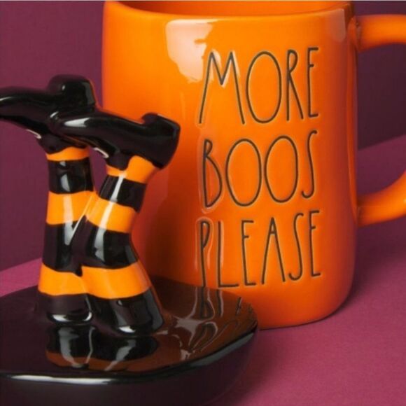 RAE DUNN More Boos Please Mug With Figural Witch Lid - Picture 2 of 3